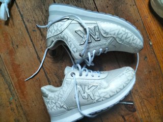 Zapatillas Michael Kors Mujer Plata/Blanco