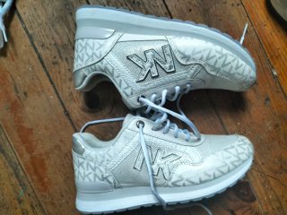 Zapatillas Michael Kors Mujer Plata/Blanco