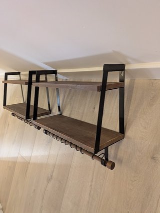 Estantería de pared de madera