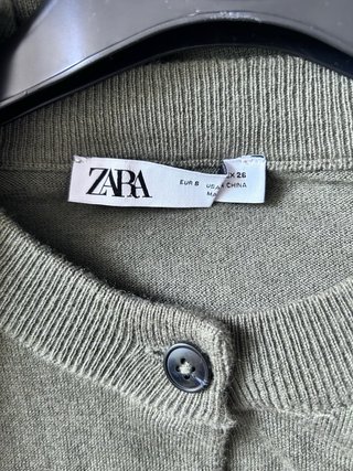 Chaqueta Zara verde talla S