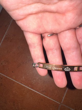Colgante y pulsera pareja oro/plata
