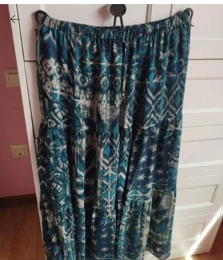 Falda larga boho Zara