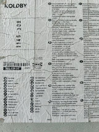 Tappeto in Pelle di Mucca Ikea Koldby