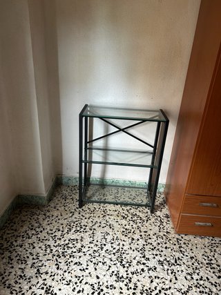 Estantería Metálica y Cristal