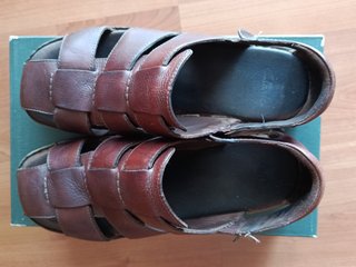 Sandalias de cuero Clarks Marrón Hombre