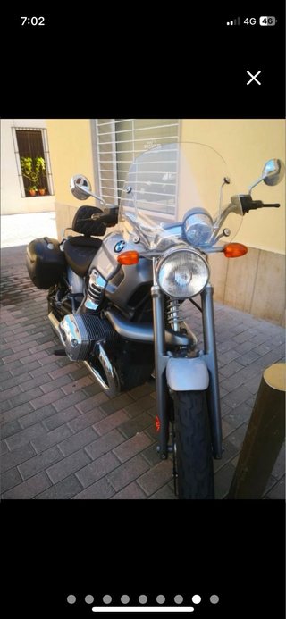 BMW R850C Cruiser Plata y Negra