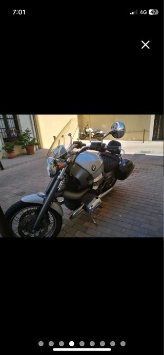BMW R850C Cruiser Plata y Negra