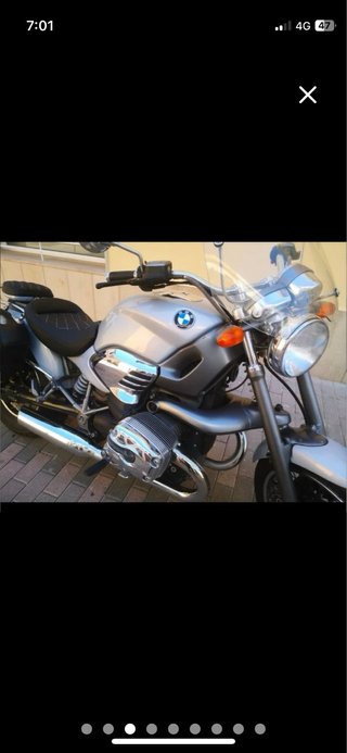 BMW R850C Cruiser Plata y Negra