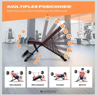 Banco de musculación ajustable