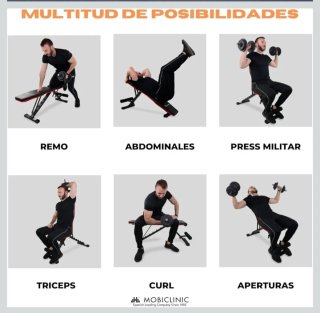 Banco de musculación ajustable