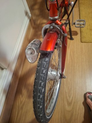 Bici pieghevole vintage rossa 20 pollici