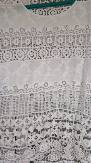 Top encaje blanco Talla L
