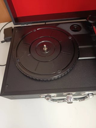 Tocadiscos Ricatech RTT20 Negro/Rojo