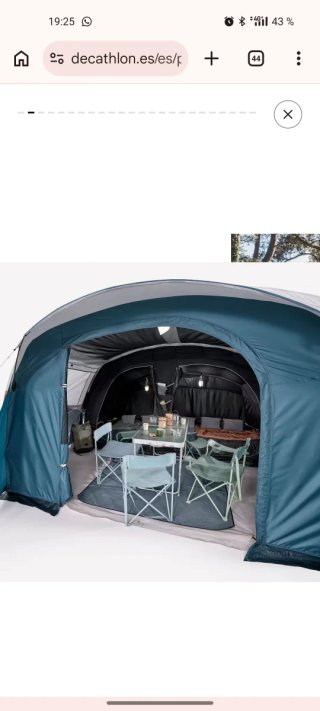 Tienda de campaña Decathlon