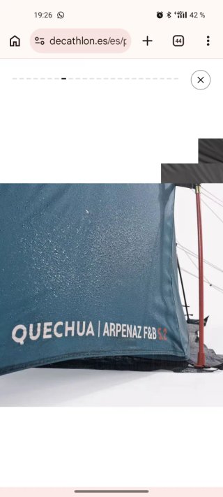 Tienda de campaña Decathlon