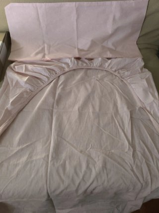 Ropa de maxi cuna 70x140cm rosa estrellas