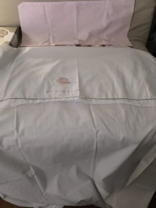 Ropa de maxi cuna 70x140cm rosa estrellas