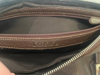Bolso Loewe Vintage Piel Marrón Hebillas