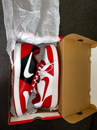 Zapatillas Nike Ebernon Low Prem Rojas y Blancas