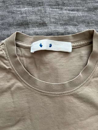 Camiseta Off-White x KAWS Talla XL Beige