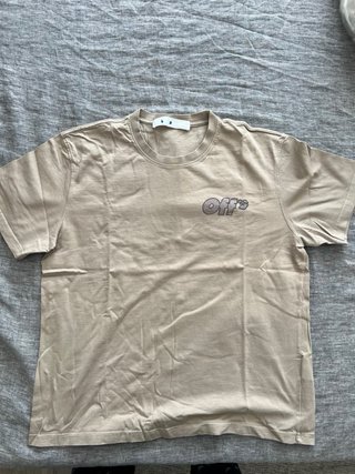 Camiseta Off-White x KAWS Talla XL Beige