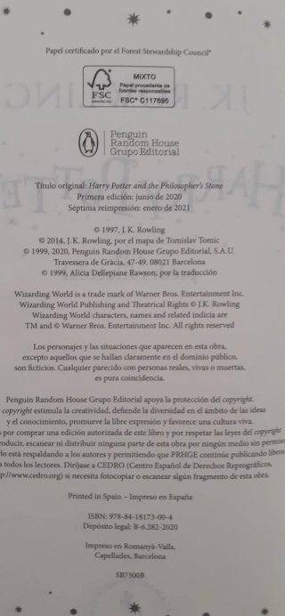 Harry Potter y la piedra filosofal