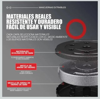 Set Mancuernas Ajustables Pesas Gimnasio