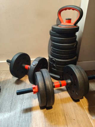 Set Mancuernas Ajustables Pesas Gimnasio
