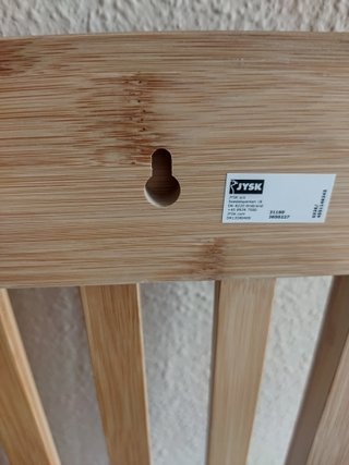 Perchero de pared de bambú