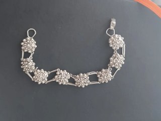Pulsera Vintage Plata Filigrana