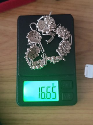 Pulsera Vintage Plata Filigrana