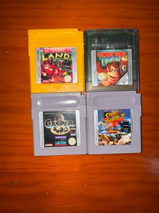 4 Giochi Game Boy: Donkey Kong, Casper, SF II