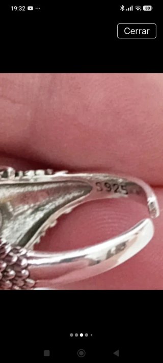 Conjunto Búho: Pulsera y Anillo Plata y Esmeralda