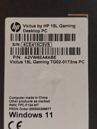 HP Victus RTX 3050 Precintado