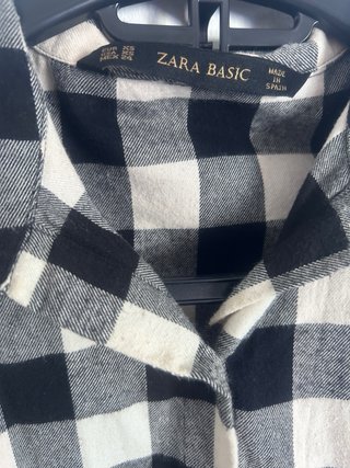 Camisa cuadros Zara