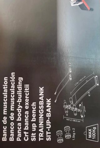 Banco de musculación y ejercicios