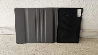 Soporte para tablet gris