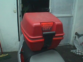 Baúl Moto Trasero Rojo CITY