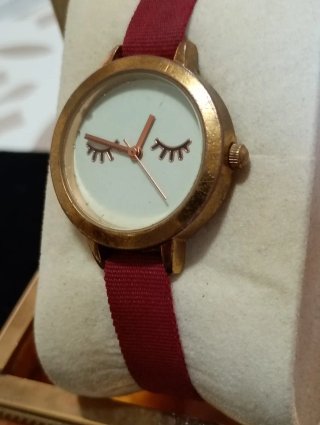 Orologio da polso donna con cinturino rosso