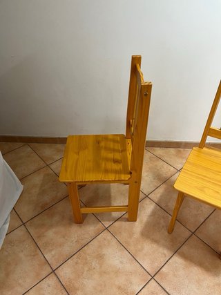 Juego 2 Sillas Pino Macizo Miel