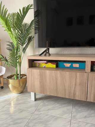 Mueble TV madera y metal