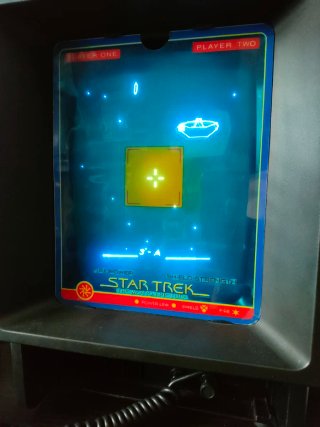 2 Overlay Vectrex Mine Storm Star Trek Reproducció