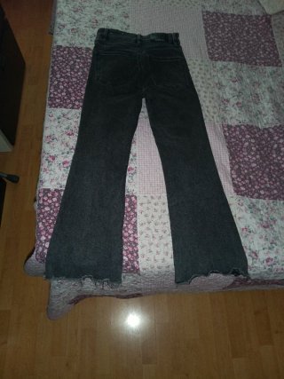 Pantalón campana gris talla 36
