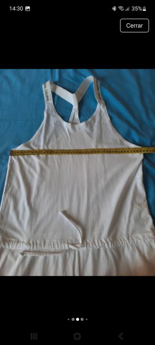 Mono corto Calvin Klein blanco