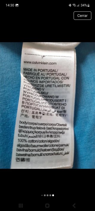 Mono corto Calvin Klein blanco