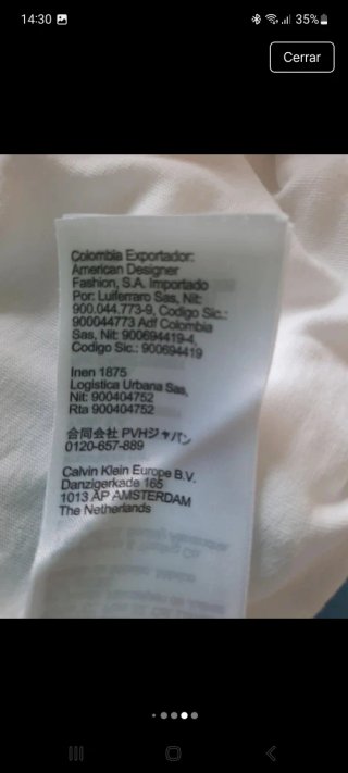 Mono corto Calvin Klein blanco