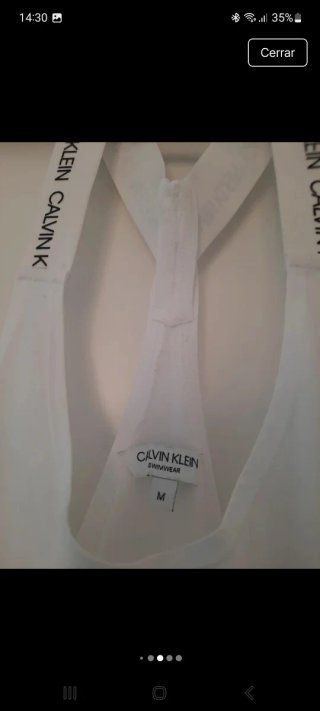Mono corto Calvin Klein blanco