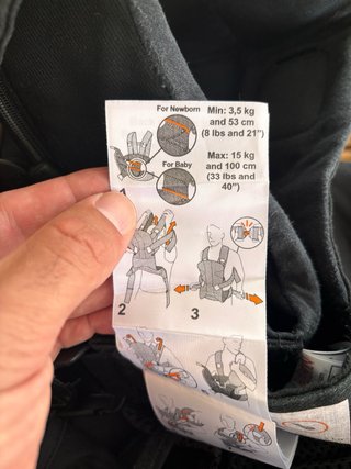 Mochila Porta Bebé BabyBjorn Negra