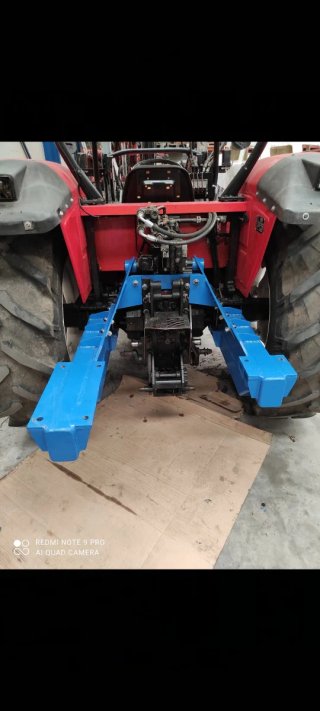 Tractor SAME Explorer con pala y grúa Homologado