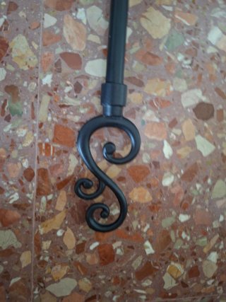 Barra Cortina Extensible Negra